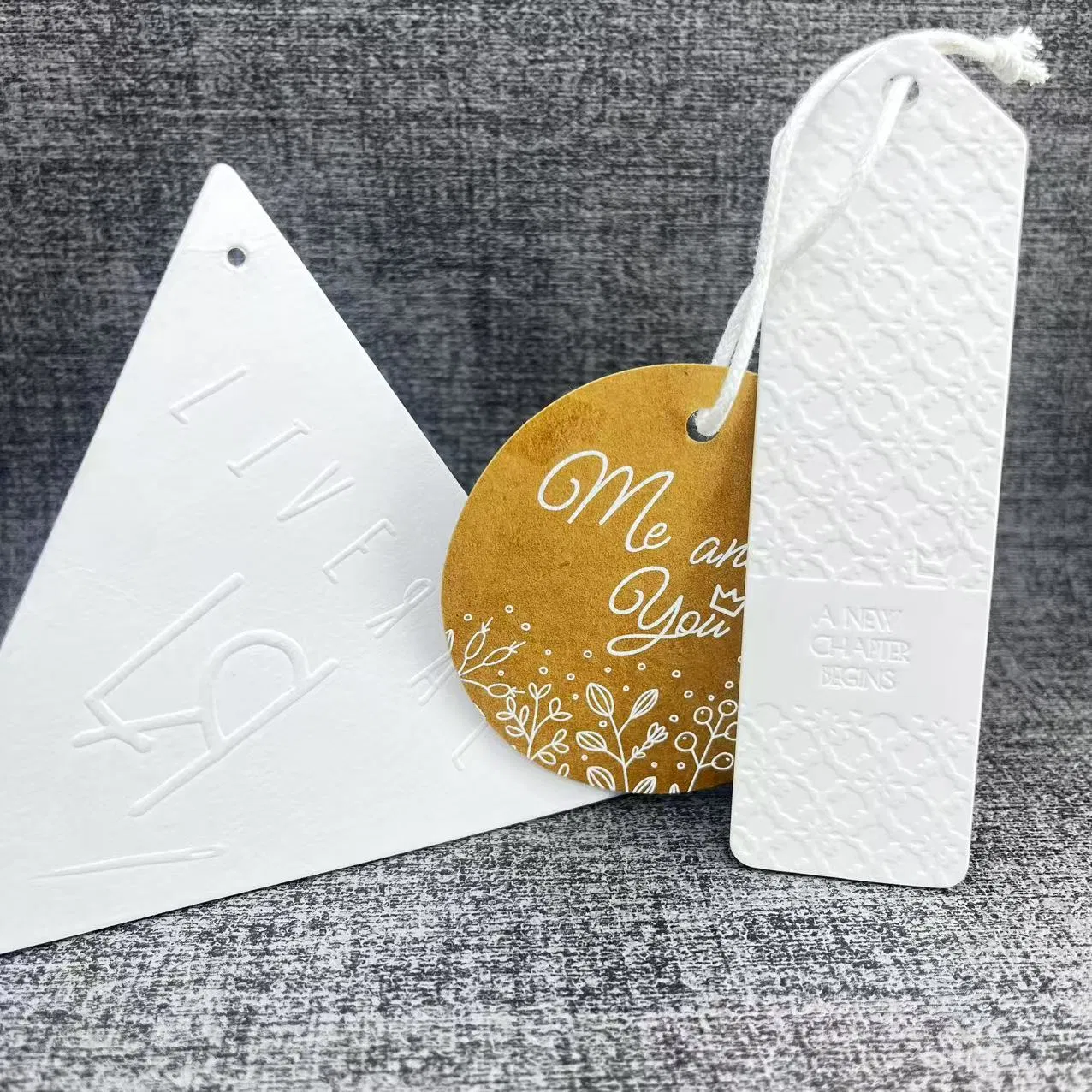 Manufacturer Custom Logo Set PVC Kraft Specialty Paper Hangtag
