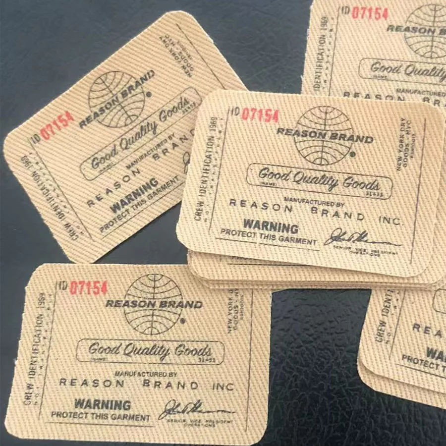 Hot Sale High-Quality Screen-Printed Fabric Printed Cloth Washed Care Label