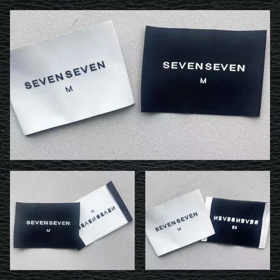 Garment Accessories Custom Damask High Density Polyester Fabric Clothing Woven Label
